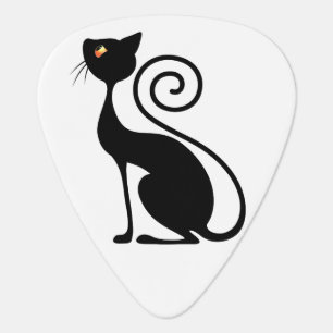 Black Cat Vintage Style Guitar Pick
