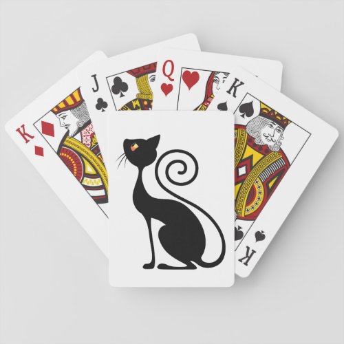 Black Cat Vintage Style  Playing Cards
