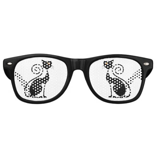 Black Cat Vintage Style  Retro Sunglasses