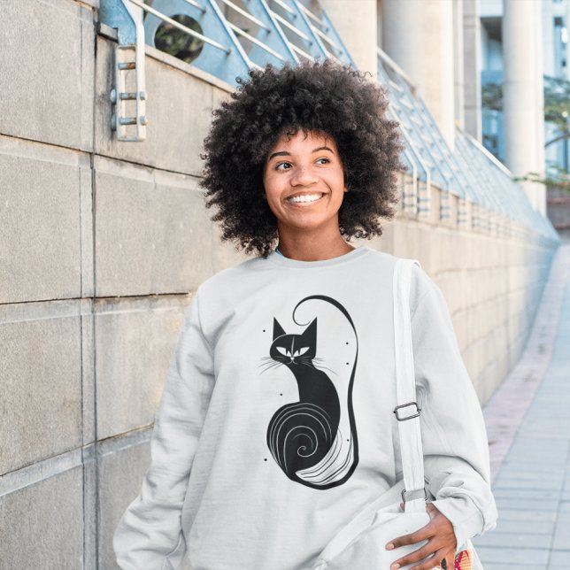 BLACK CAT VINTAGE T-SHIRT  SWEATSHIRT (Creator Uploaded)