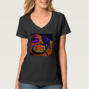 Black Cat Walking Mac And Cheese  1 T-Shirt