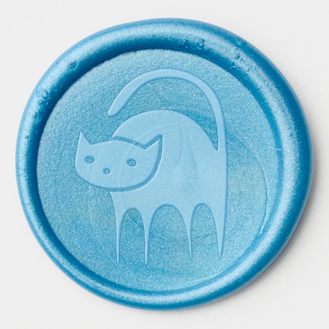 black cat wax seal sticker (Front)
