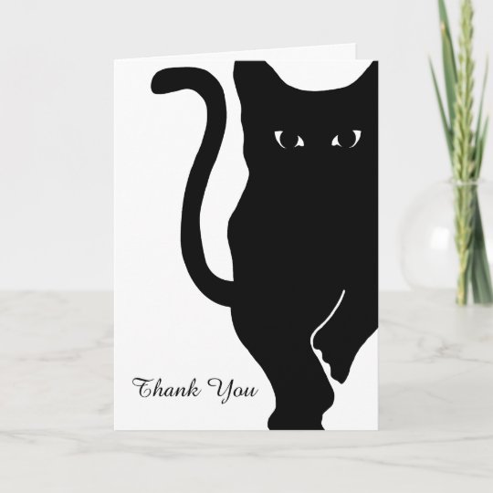  Black Cat Wedding  Thank You Zazzle com