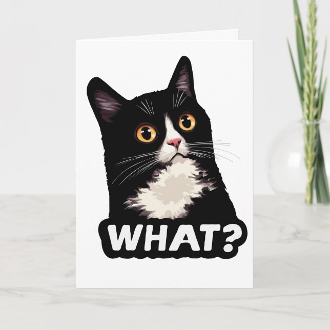 Black Cat What? Card (Front)