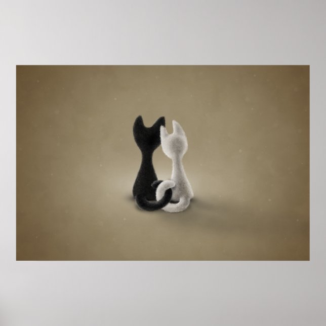 Black Cat White Cat (Color 3) Poster (Front)