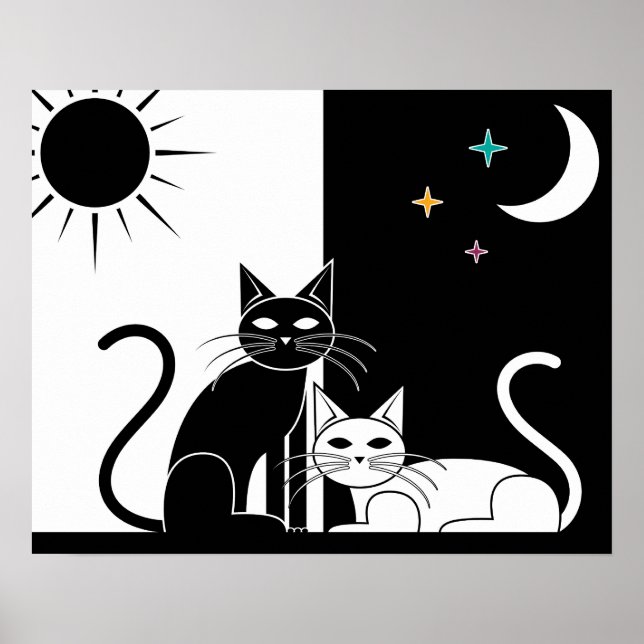 Black Cat, White Cat Poster (Front)