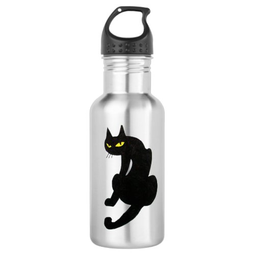 BLACK CAT  white Stainless Steel Water Bottle