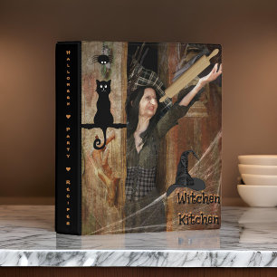 Black Cat Witch Recipe Mini Binder