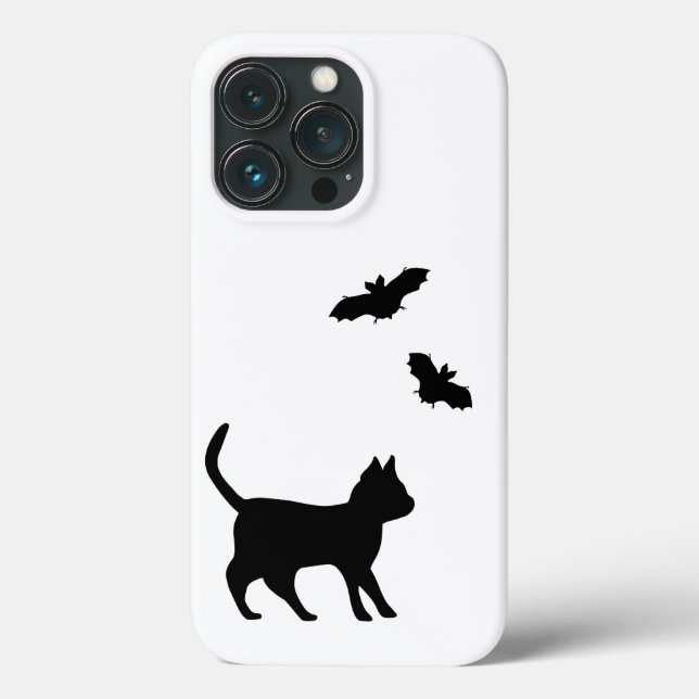 Black Cat with Bat Case-Mate iPhone Case (Back)