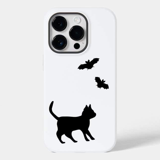 Black Cat with Bat Case-Mate iPhone Case (Back)