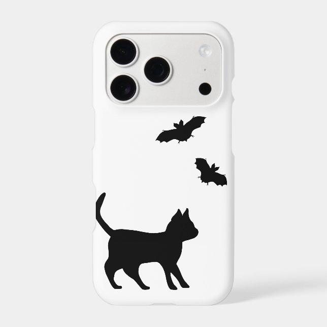 Black Cat with Bat Case-Mate iPhone Case (Back)