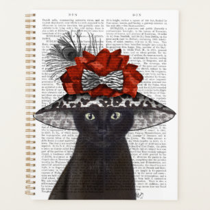 Black Cat with Fabulous Hat Planner