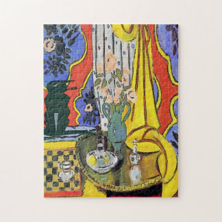 Black Cat with Flowers Jigsaw Puzzle