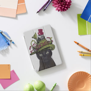 Black Cat with Teapot and Owl iPad Mini Cover