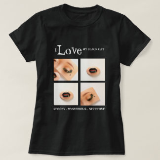 Black Cat Women T-Shirt