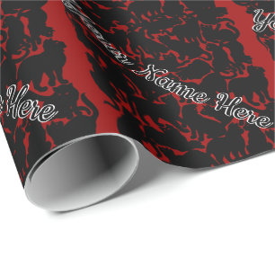 Black Cat Wrapping Paper Cat Christmas Paper