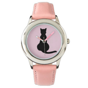 BLACK CAT  WRIST WATCH VALENTINE'S DAY