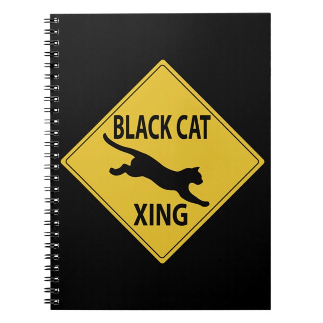 Black Cat Xing Notebook (Front)