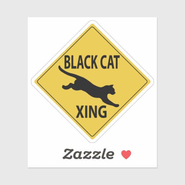 Black Cat XING Sticker (Sheet)