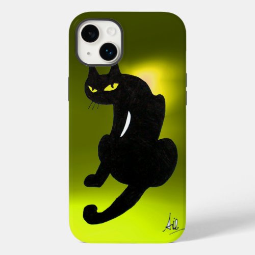 BLACK CAT yellow Case_Mate iPhone 14 Plus Case