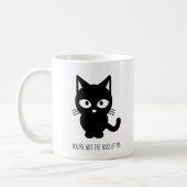 Black Cat | You're Not the Boss of Me Coffee Mug (Left)
