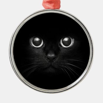 Black Cat Yule Christmas Ornament by BetterGnomesCauldron at Zazzle