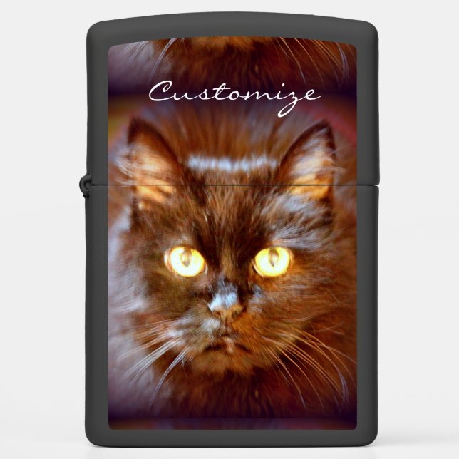 black cat zippo lighter (Front)