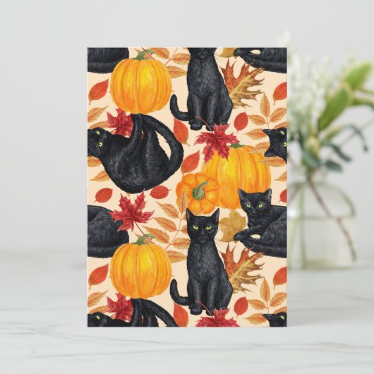 Black cats and pumpkins (Standing Front)