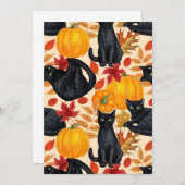 Black cats and pumpkins (Front/Back)