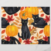 Black cats and pumpkins (Back)