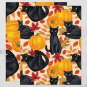Black cats and pumpkins (Front/Back)