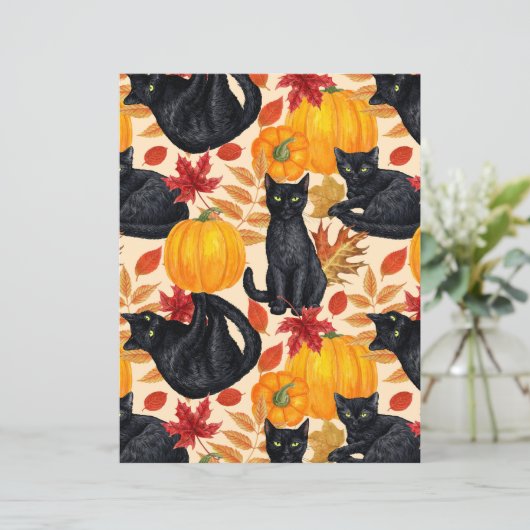 Black cats and pumpkins (Standing Front)