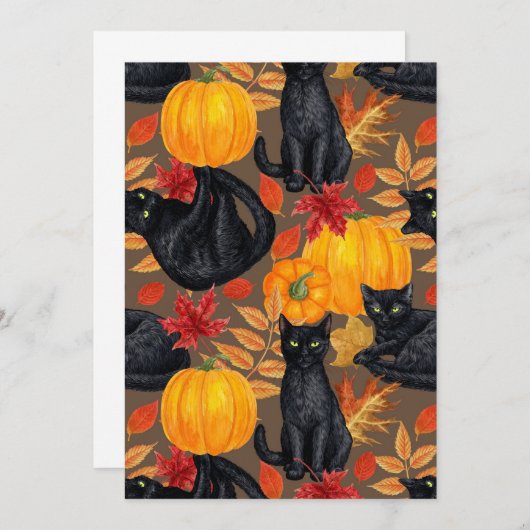 Black cats and pumpkins 2 (Front/Back)