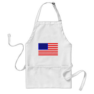 Black Cats And Stripes Flag Adult Apron