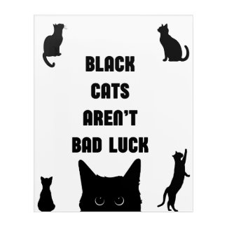 Black Cats Aren't Bad Luck Acrylic Print