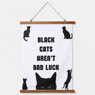 Black Cats Aren't Bad Luck Hanging Tapestry