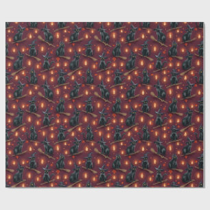 Black Cats, Author Natasha Us Wrapping Paper