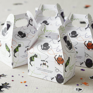 Black Cats Boo-tifully Tangled Halloween Favor Boxes