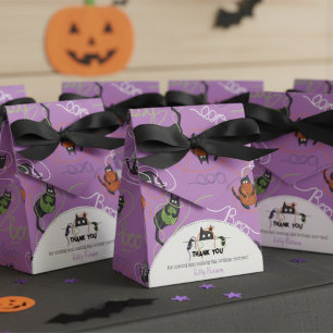Black Cats Boo-tifully Tangled Halloween Kids Favor Boxes