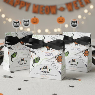 Black Cats Boo-tifully Tangled Halloween Kids Favor Boxes