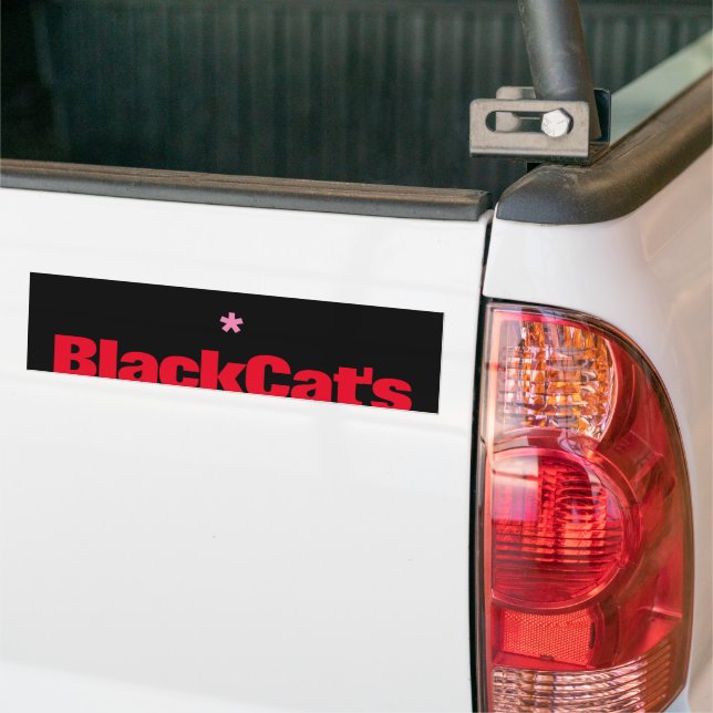 Black Cat's Bumper Sticker (On Truck)