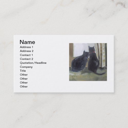 Black Cats Business Card