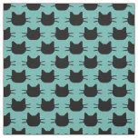 Black Cats Design Fabric
