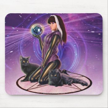 "black Cats Divination" Mouse Pad by LorenzoArt at Zazzle