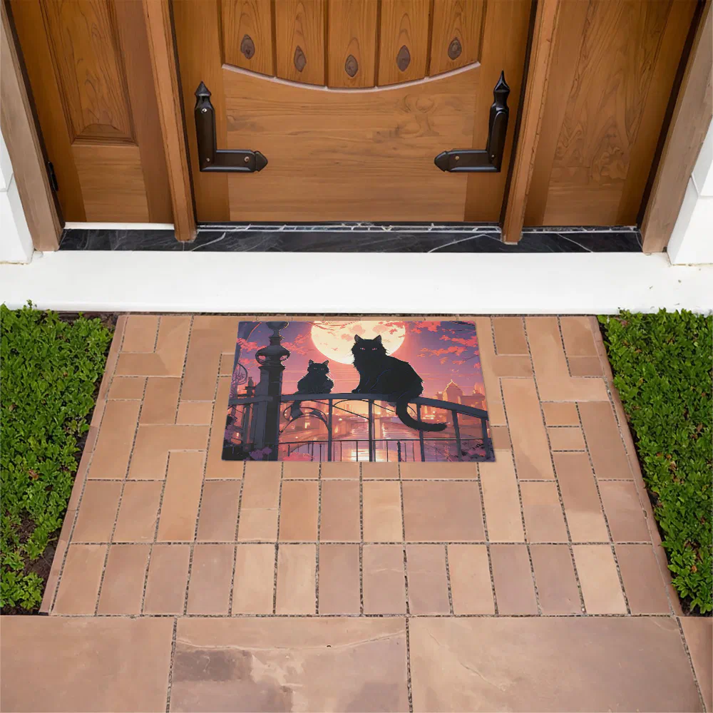 Black Cats Doormat