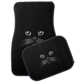 Black Cat's Eyes Watching You Car Mats Floor Mat
