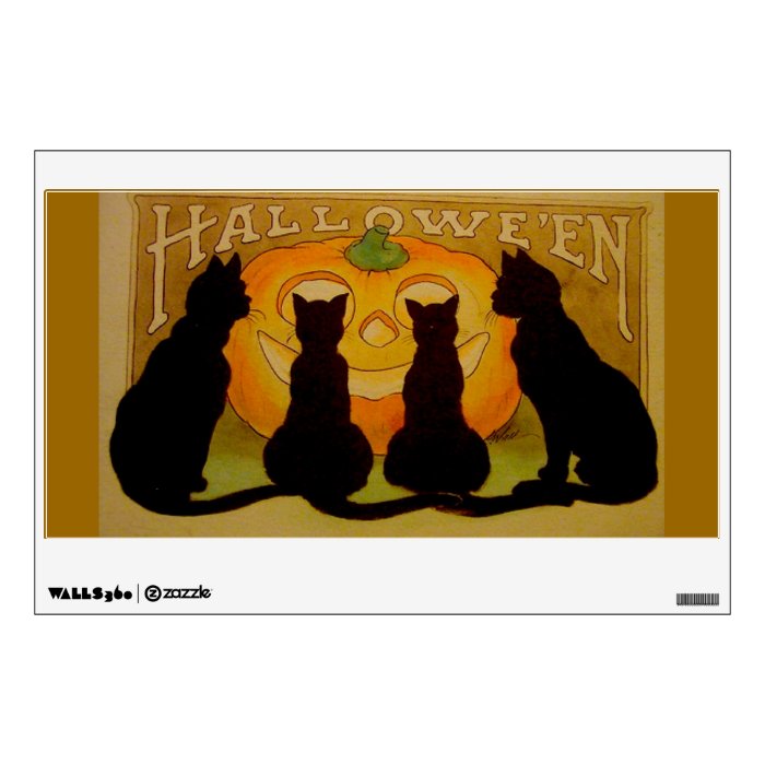 Black cats Halloween Room Graphics