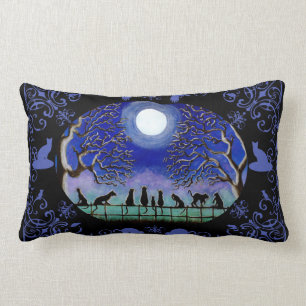 Black Cats home decor pillow