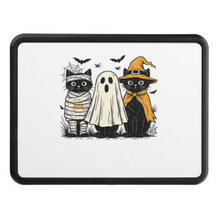 Black Cats in Halloween Costumes – Ghost, Witch, a Hitch Cover