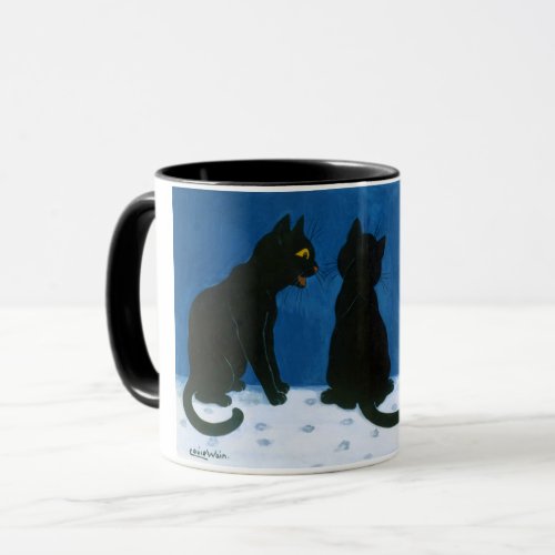 Black Cats in the Snow Louis Wain Mug